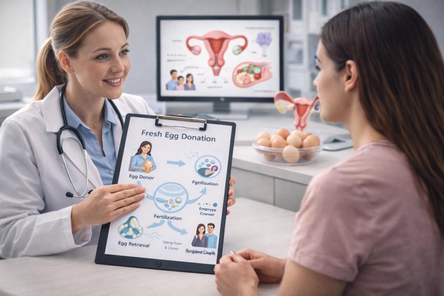 Egg donation for IVF treatment in Pune showing donor egg IVF process at Kolte Hospital Ravet