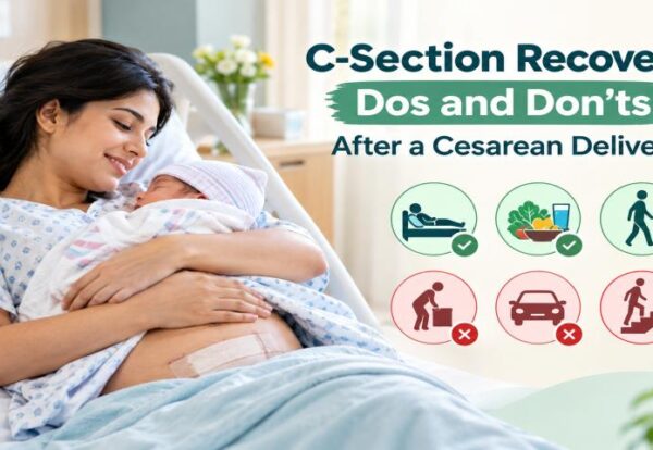 C-Section Recovery New mother following C-section recovery do's and don'ts after cesarean delivery