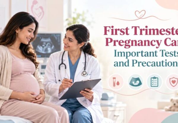 First Trimester Pregnancy Care_ Important Tests and Precautions First trimester pregnancy care check-up with Dr. Dipak Kolte, Best Gynecologist in Ravet